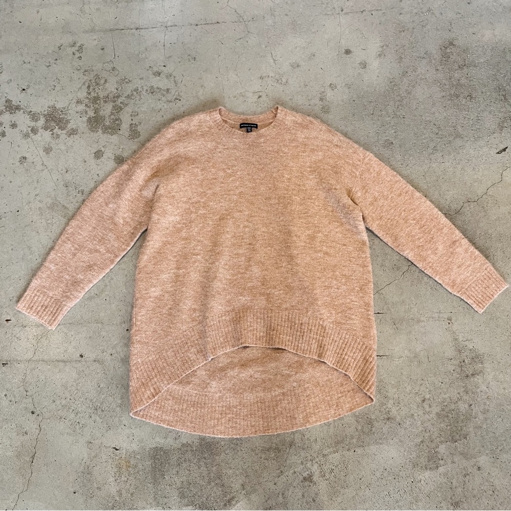 Universal Standard Melissa Mohair Sweater in Camel